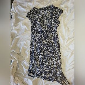 Alfani Women's Blue Patterned Dress